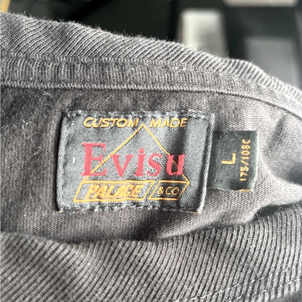 Palace x Evisu Logo Tee Black - Picture 4 of 11